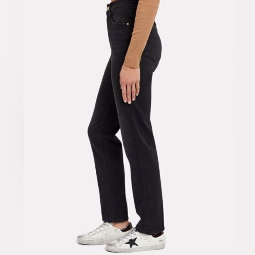 Black Straight-Leg Jeans